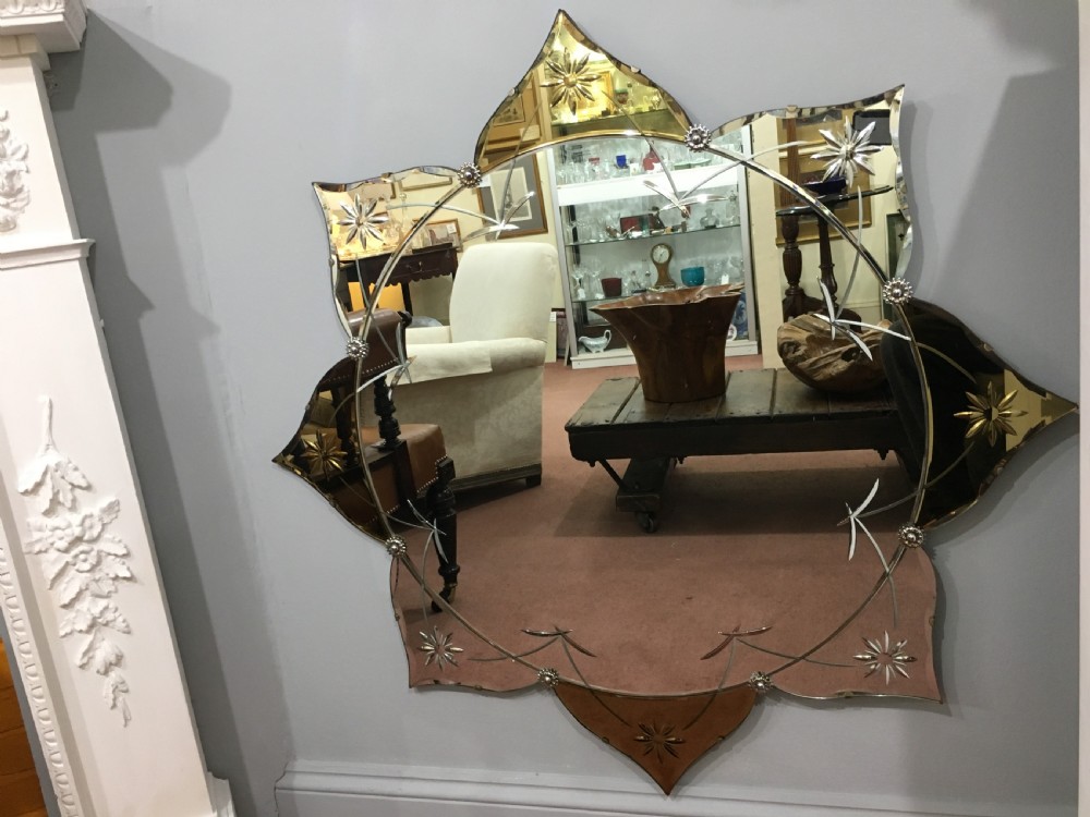Large Art Deco Mirror c1930-40 View II