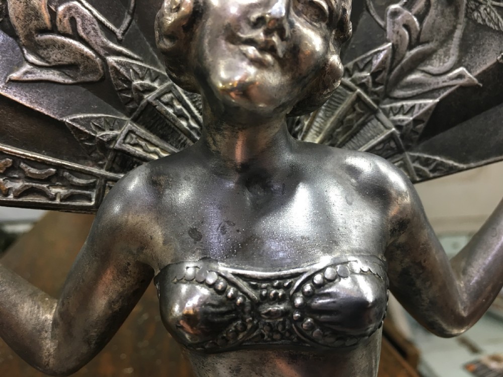 Original French Art Deco Fan Dancer c1920-30 View VI