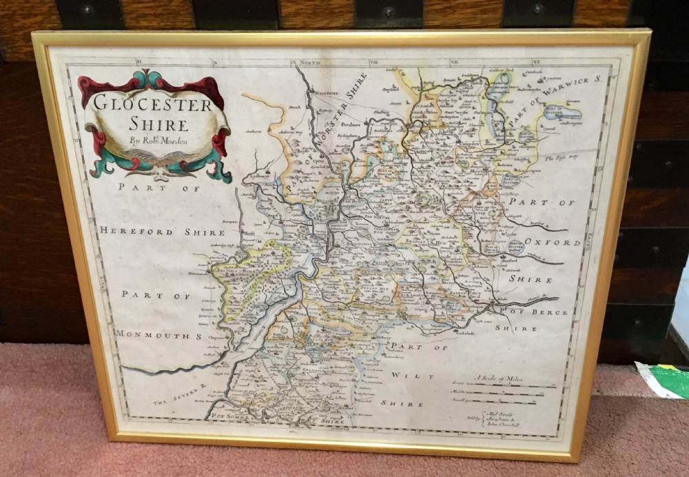 1695 Map of Gloucestershire by Robert Morden