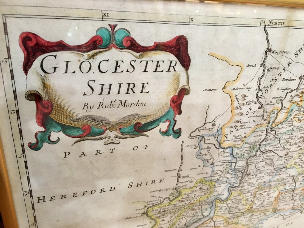1695 Map of Gloucestershire by Robert Morden View III