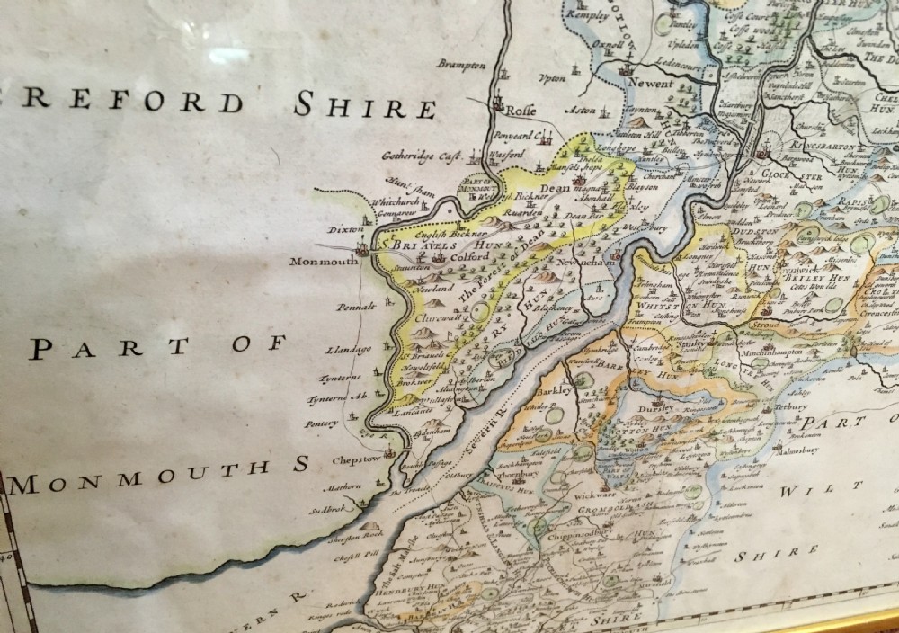 1695 Map of Gloucestershire by Robert Morden View IV