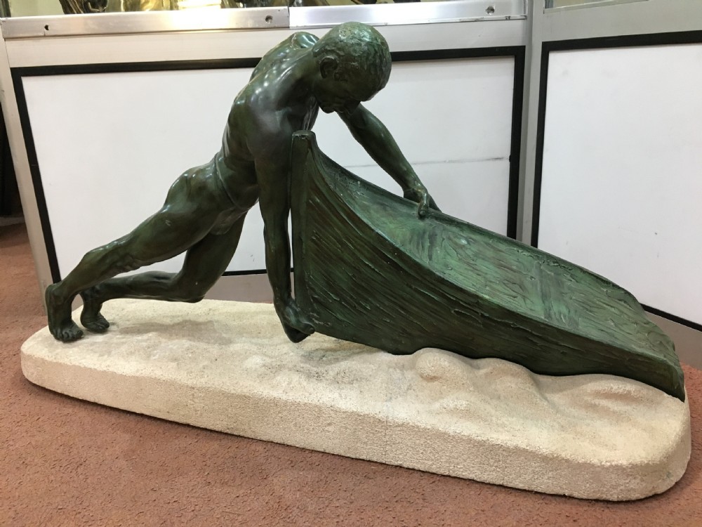 Max Le Verrier Original French Art Deco Sculpture c1920-30