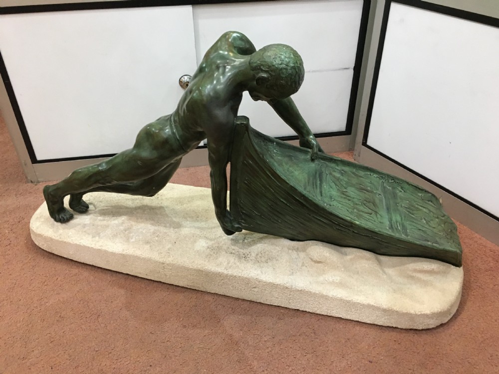Max Le Verrier Original French Art Deco Sculpture c1920-30 View II