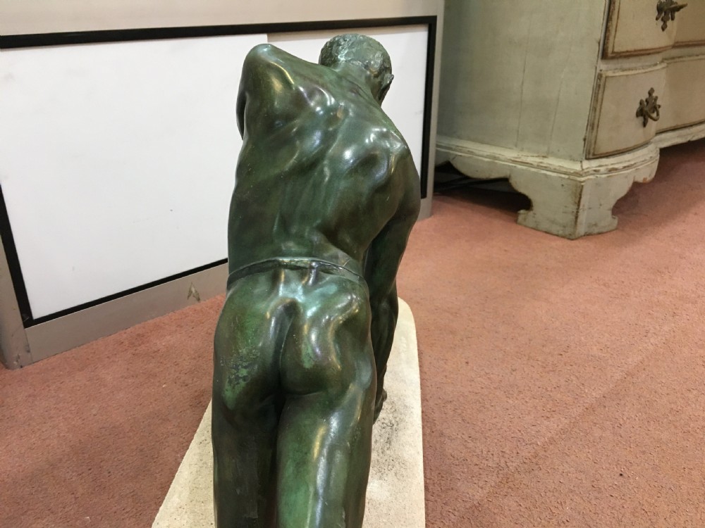 Max Le Verrier Original French Art Deco Sculpture c1920-30 View V