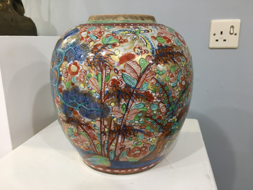 Kangxi Period (1662-1722) clobbered ginger jar C17/18th View III