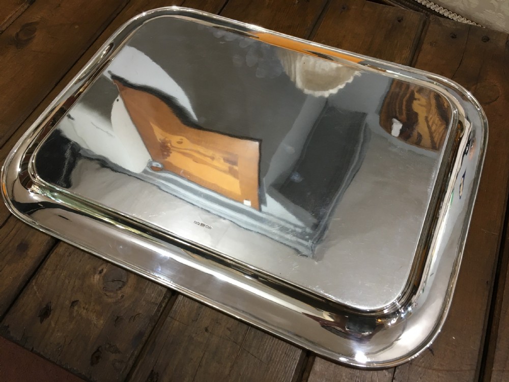Roberts & Done & Sons LTD. Large Art Deco E.P.N.S Tray View IV
