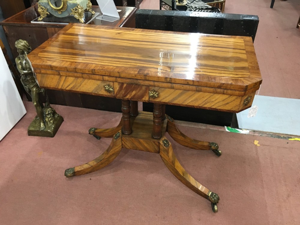 Regency Period Broomwood Turn-Over Card Table