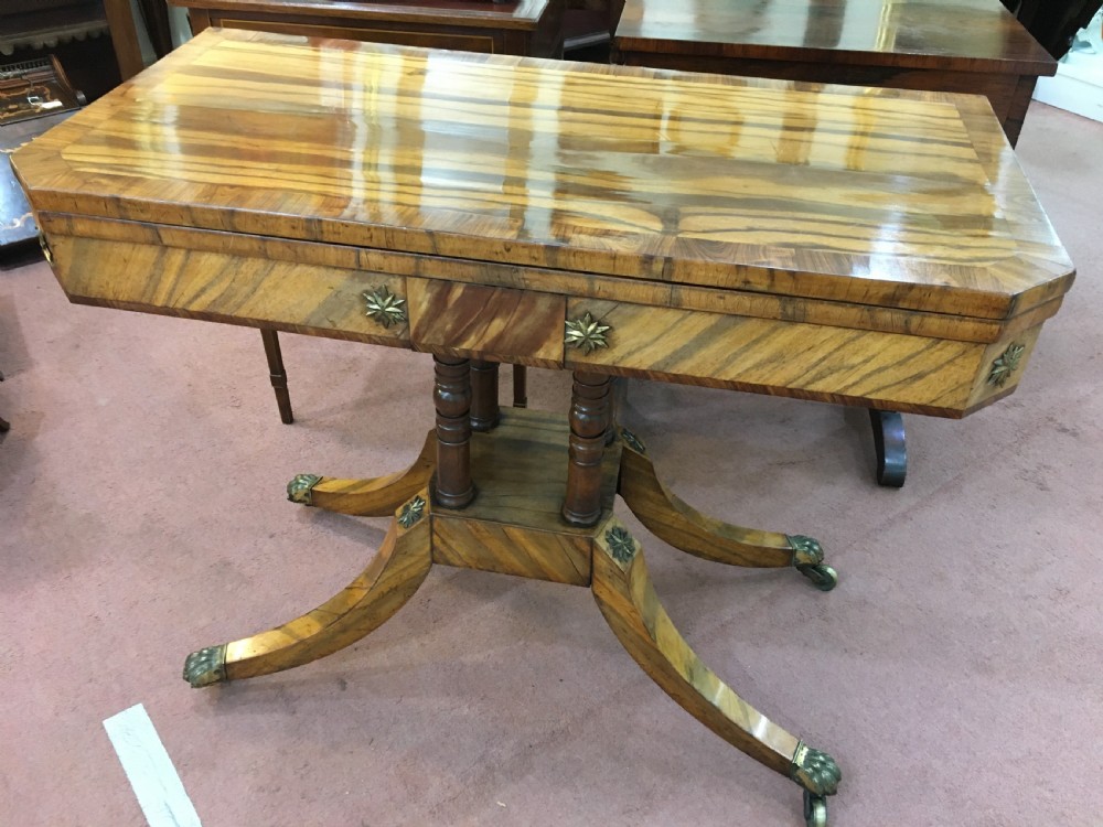 Regency Period Broomwood Turn-Over Card Table View VII