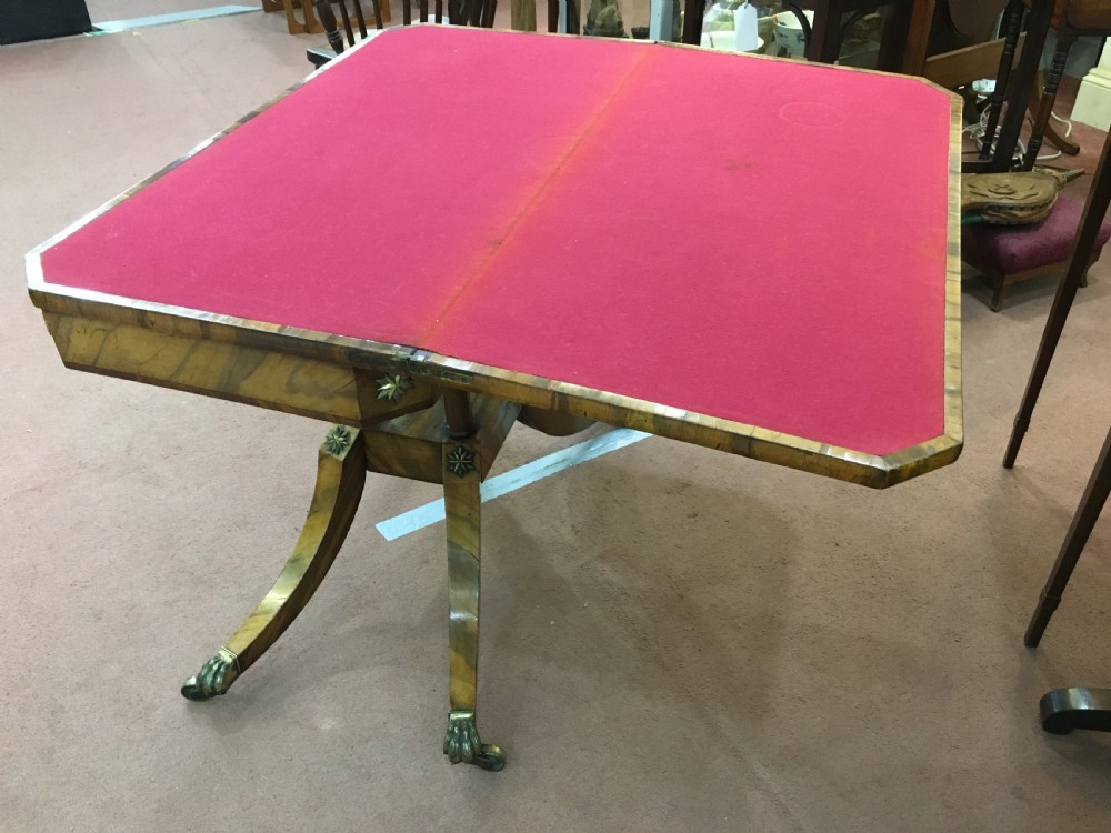 Regency Period Broomwood Turn-Over Card Table View VIII