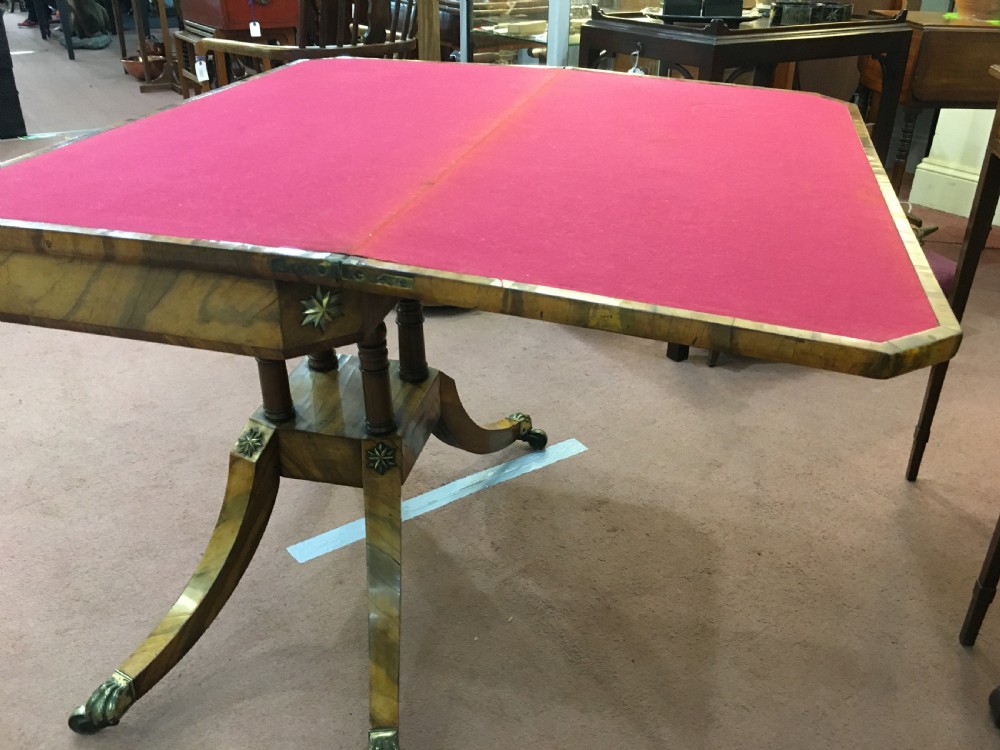 Regency Period Broomwood Turn-Over Card Table View IX