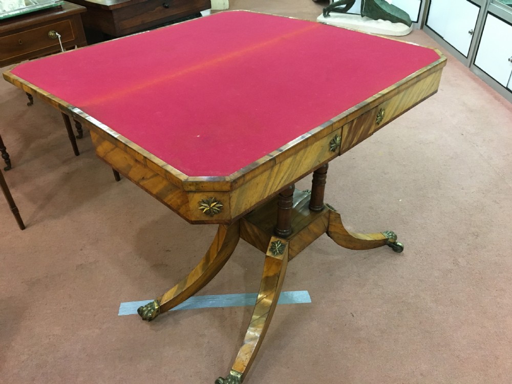 Regency Period Broomwood Turn-Over Card Table View XI