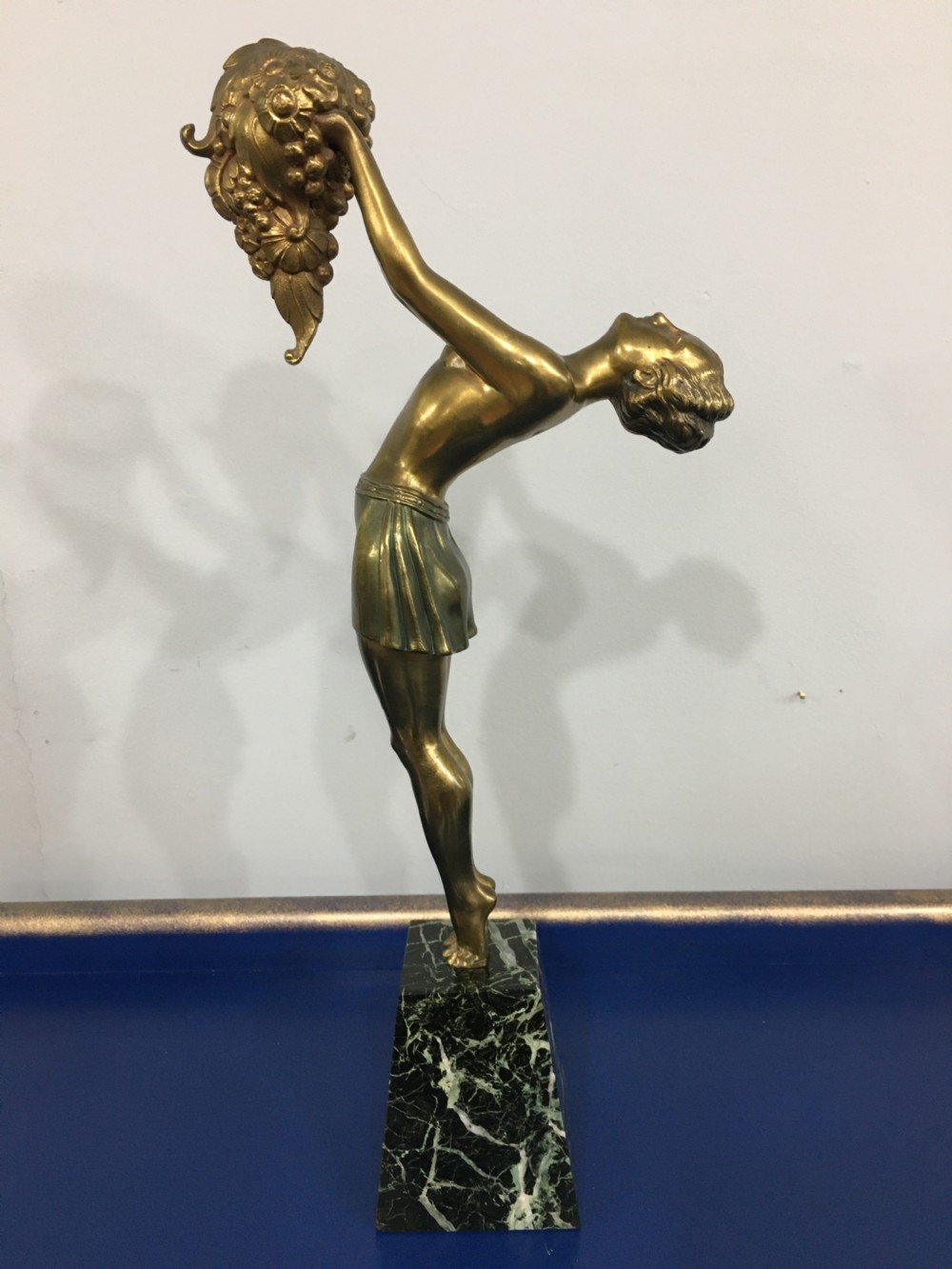 Enrique Molins Balleste Original French Art Deco Nude Girl c1930