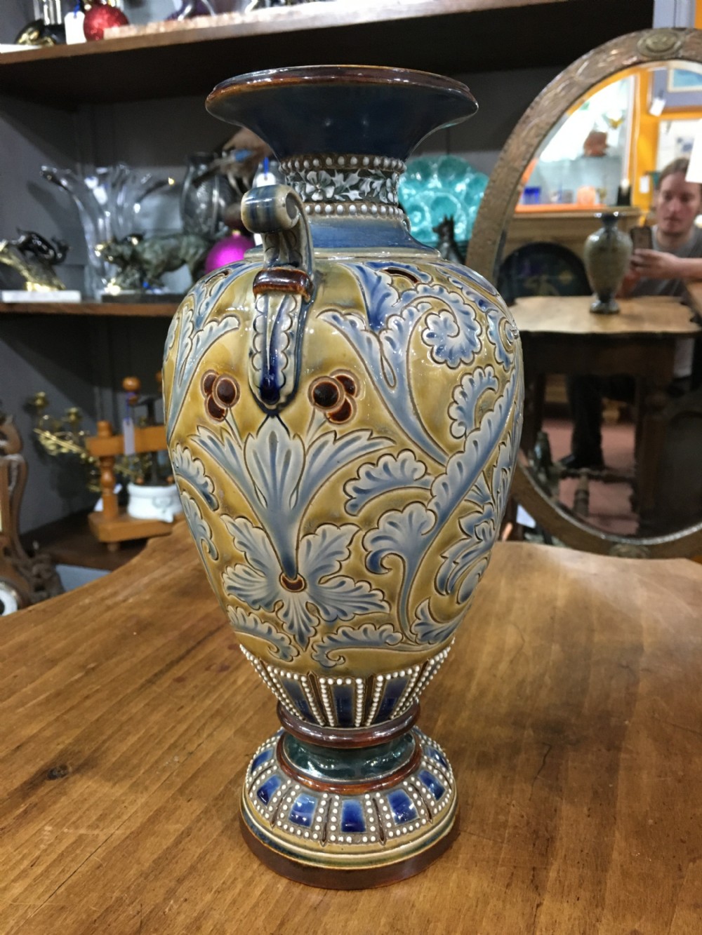 Doulton Lambeth Vase decorated by Eliza Simmance 1886 View III
