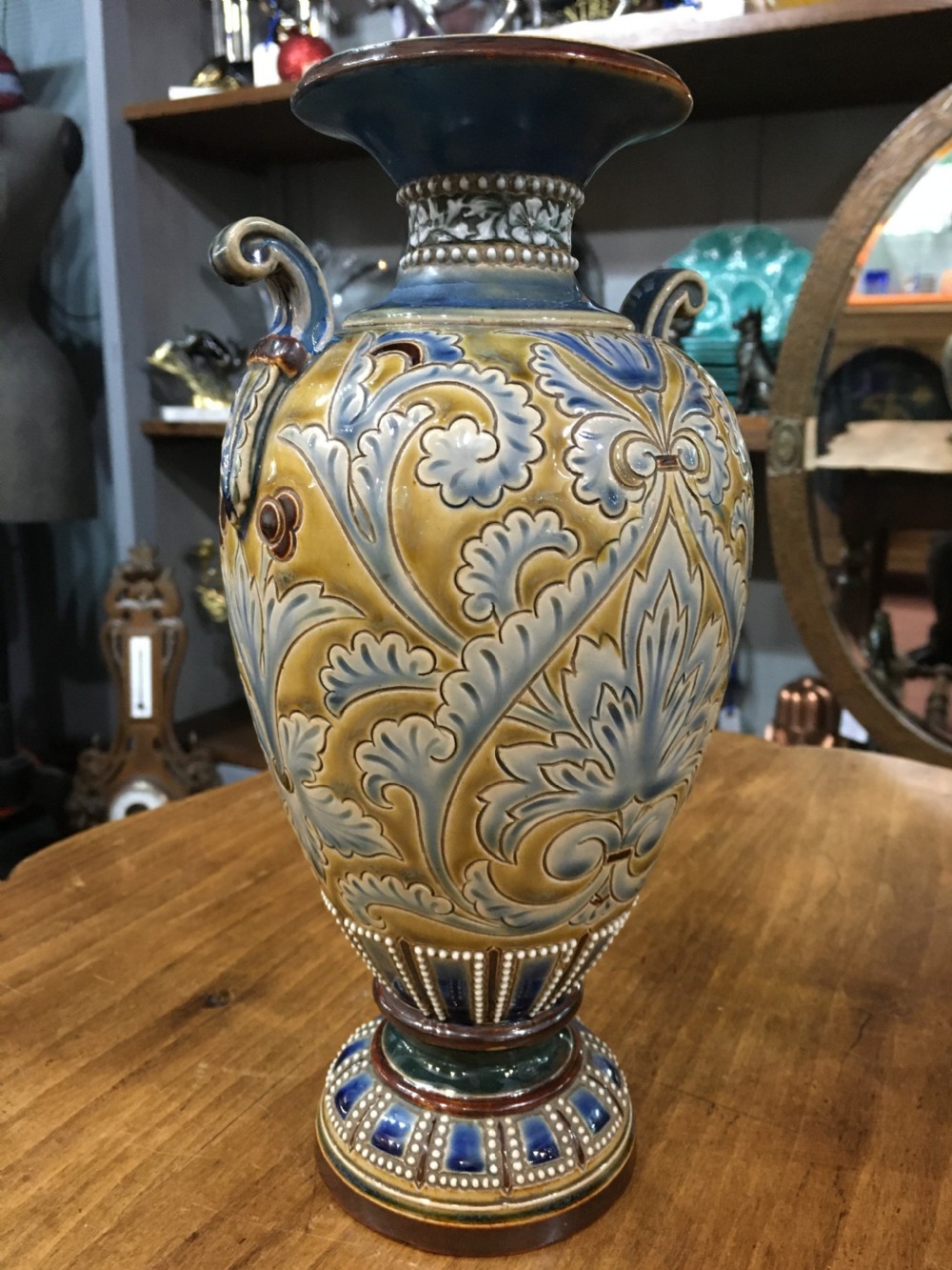 Doulton Lambeth Vase decorated by Eliza Simmance 1886 View IV