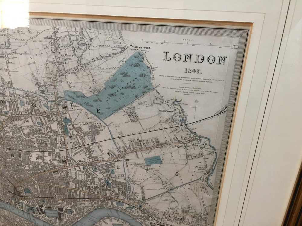 Original 1846 Map of Central London View II