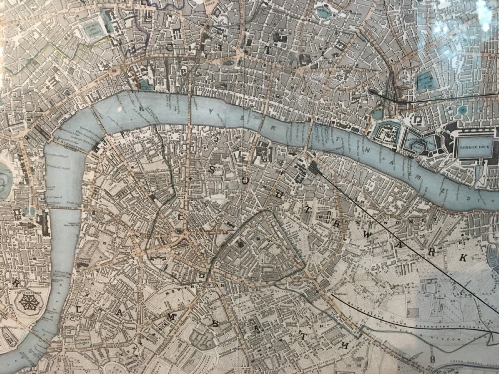 Original 1846 Map of Central London View IV
