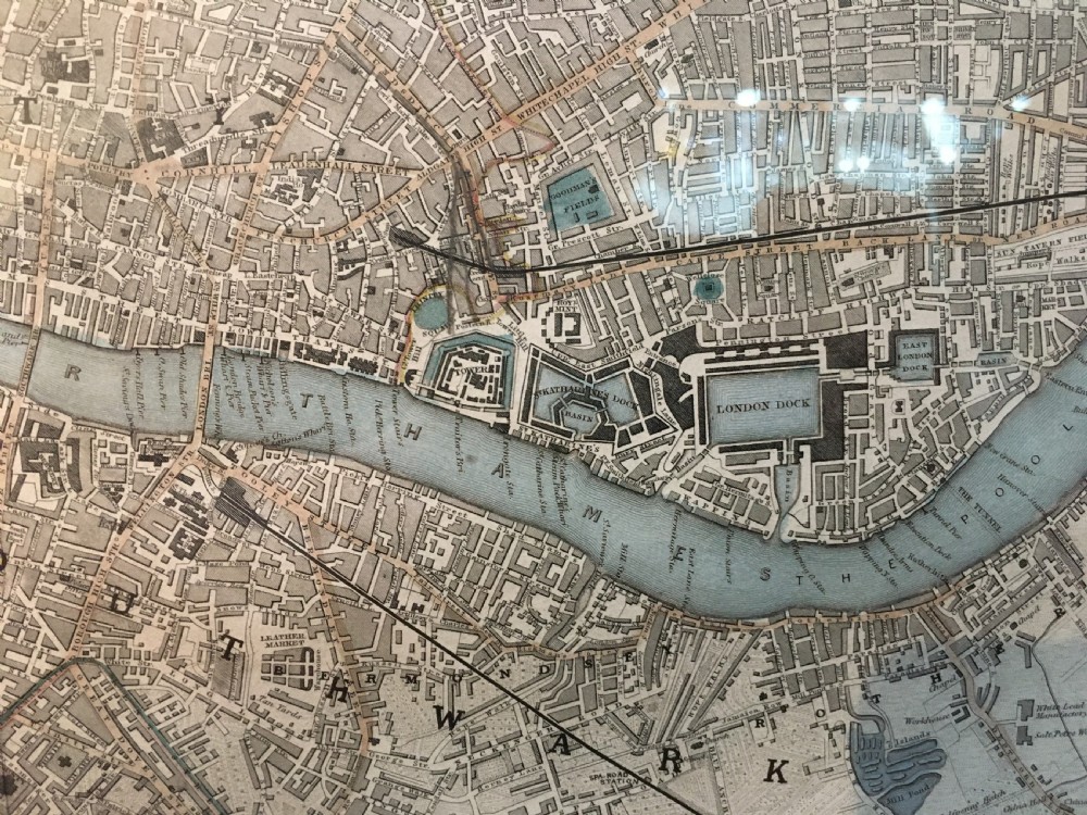 Original 1846 Map of Central London View VII