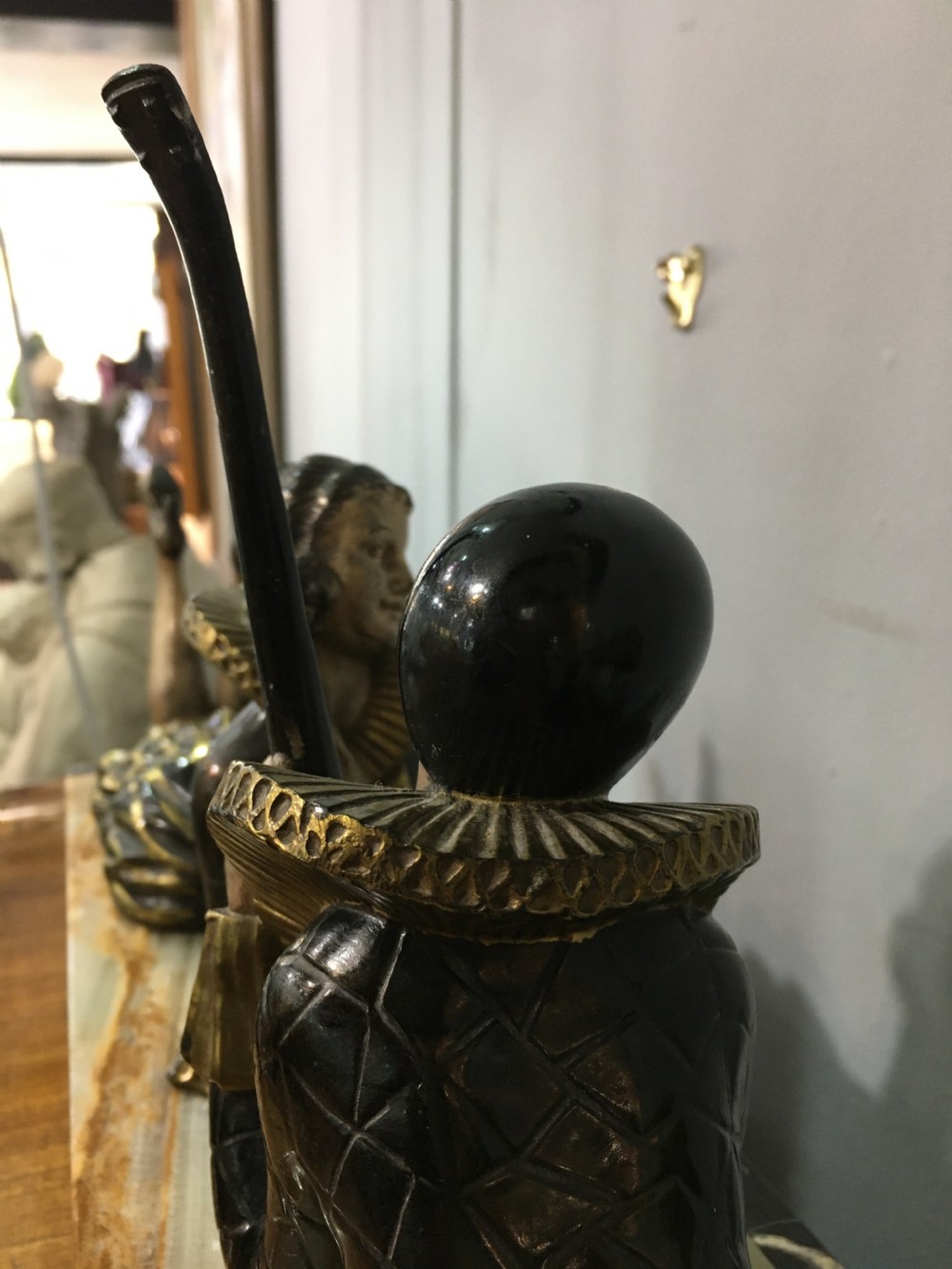 French Art Deco Original Pierrot & Columbine Figures c1930 View X