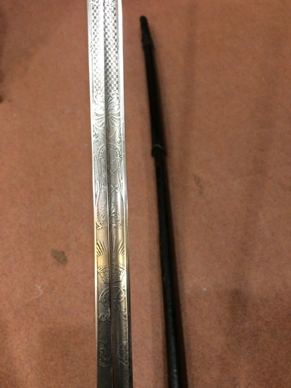 Antique WW1 British cavalry officer's fighting sword View VII