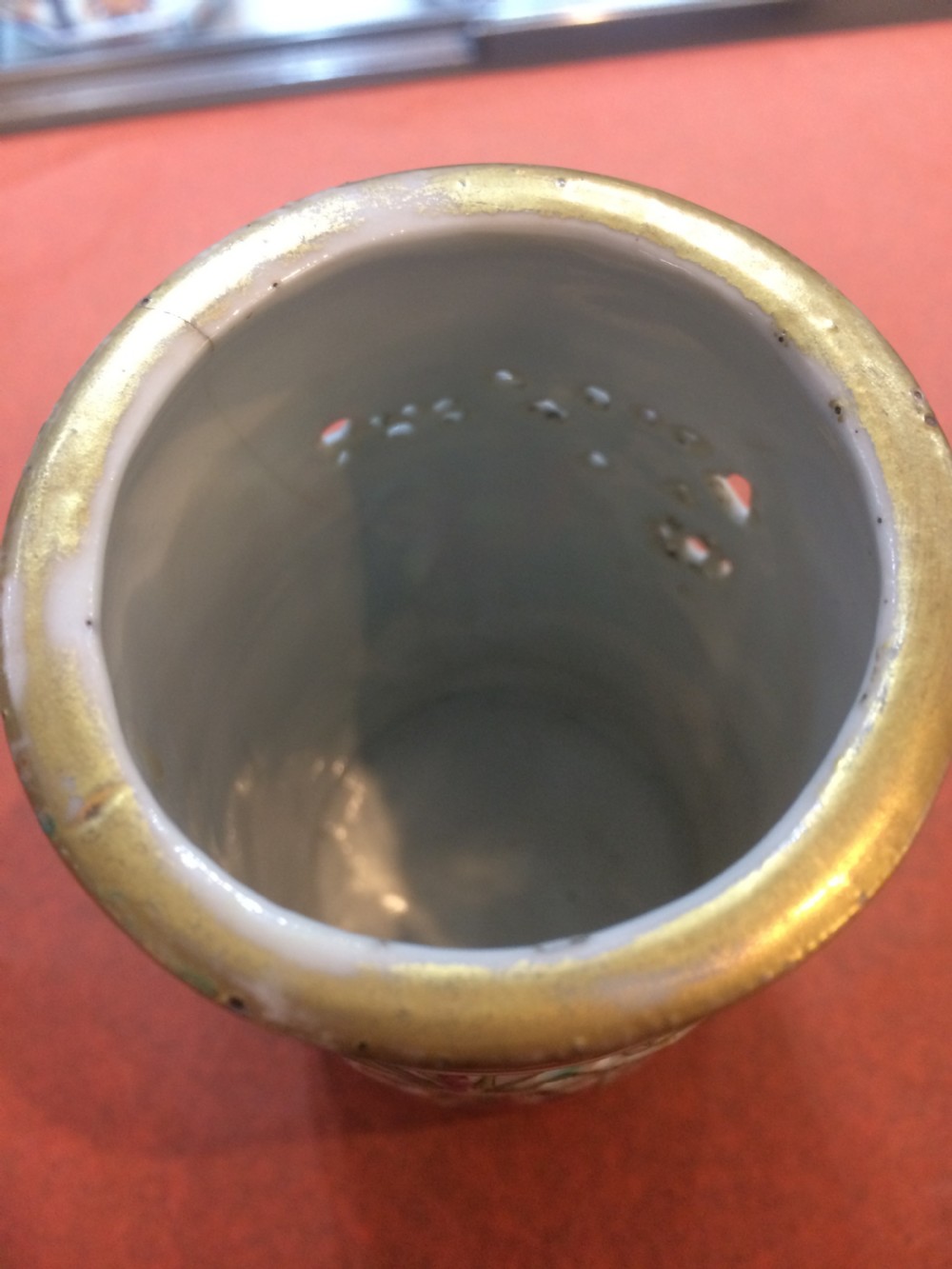 19th Century Cantonese Pierced Brush Pot. View II