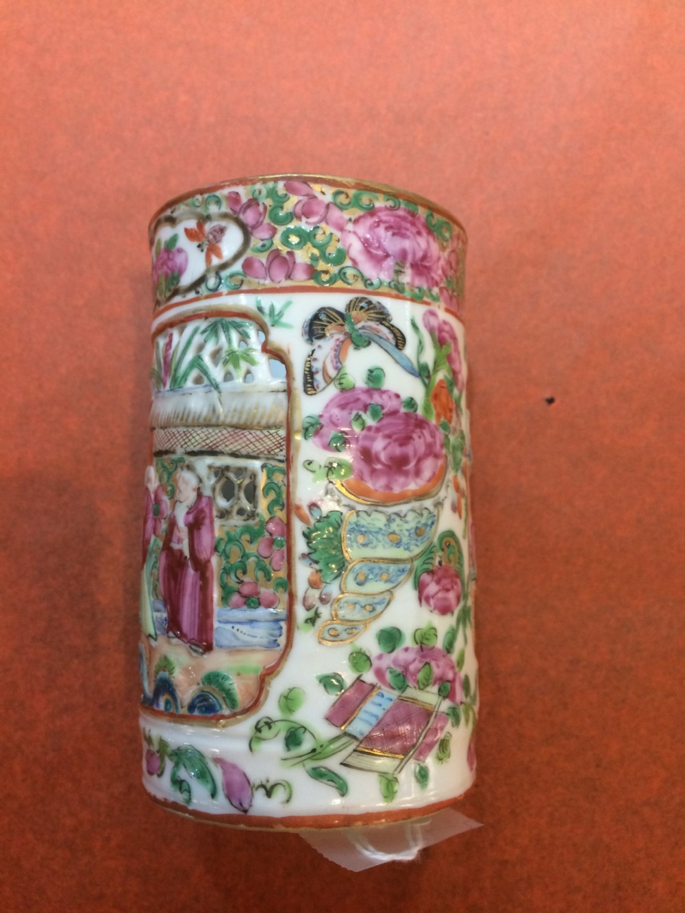 19th Century Cantonese Pierced Brush Pot. View IV
