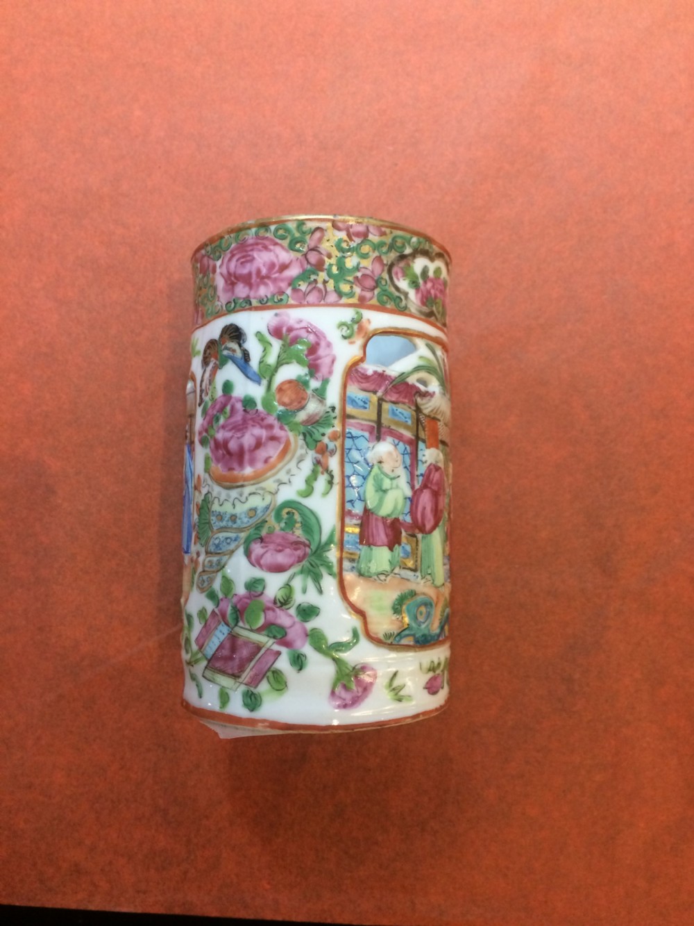 19th Century Cantonese Pierced Brush Pot. View V