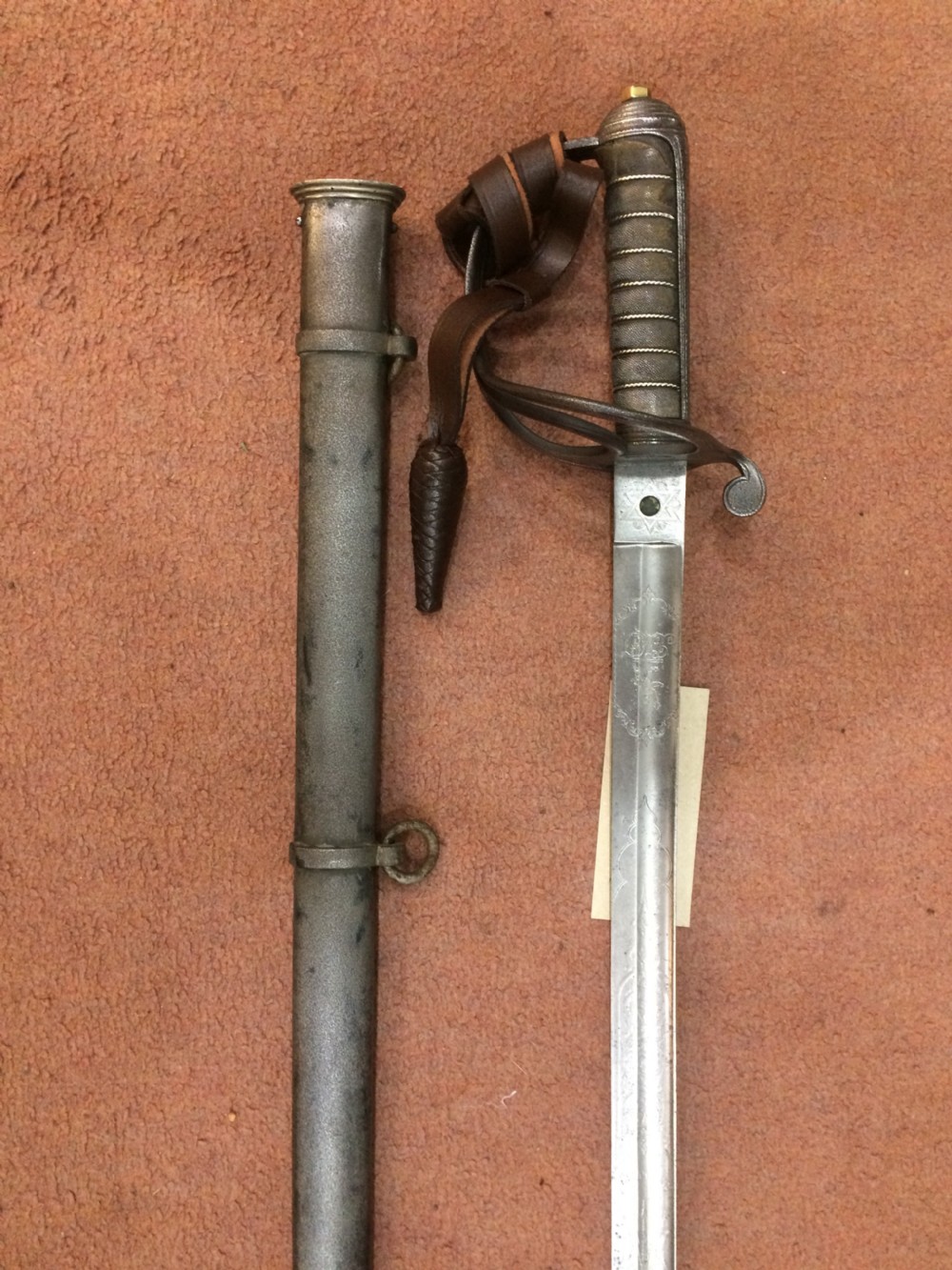 19thc Artillery Officer's Sword Manufactured By Wilkinson Sword Ltd Pall Mall London View II