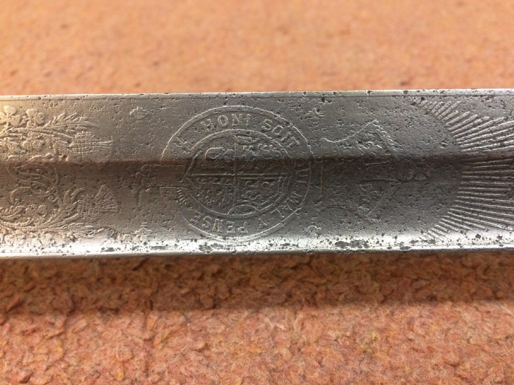19thc Artillery Officer's Sword Manufactured By Wilkinson Sword Ltd Pall Mall London View IV