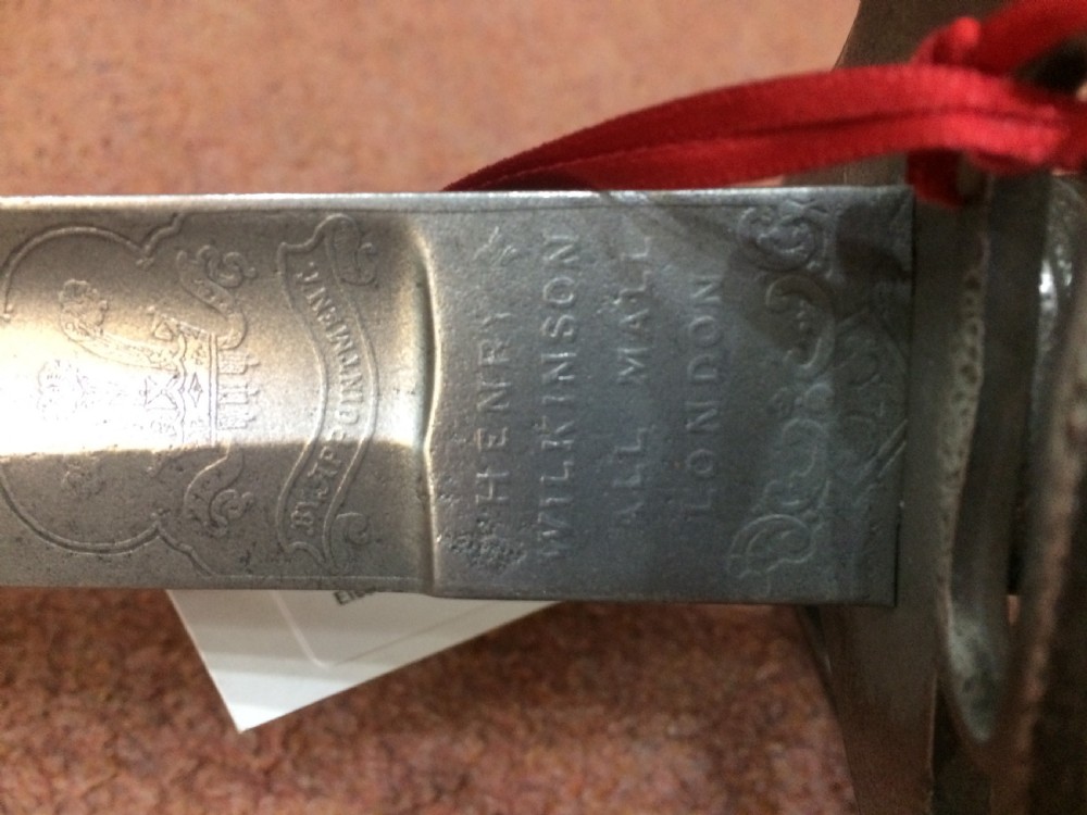 19thc Artillery Officer's Sword Manufactured By Wilkinson Sword Ltd Pall Mall London View V