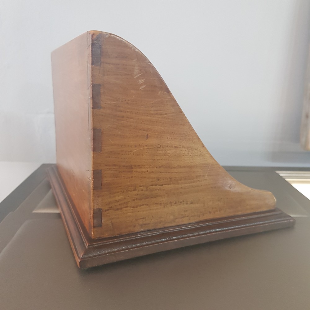 Desk Tidy in Sycamore & Mahogany of Dovetailed Construction - Late Victorian  View VIII