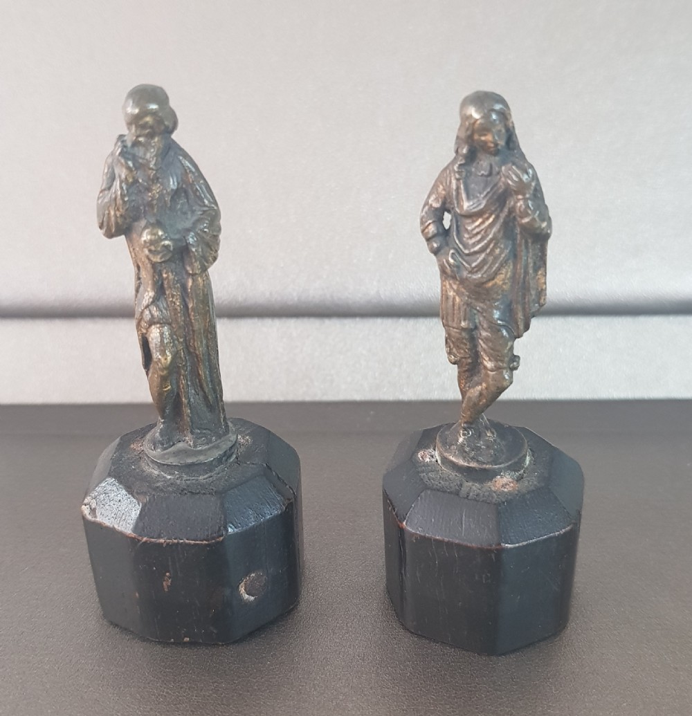 Gilt Bronze Galileo & Newton Early 19th Century Italian Figures View VIII