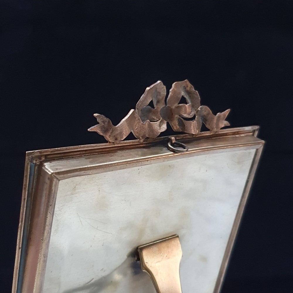 French 19th Century Gilt Bronze Standing or Hanging Frame View VIII