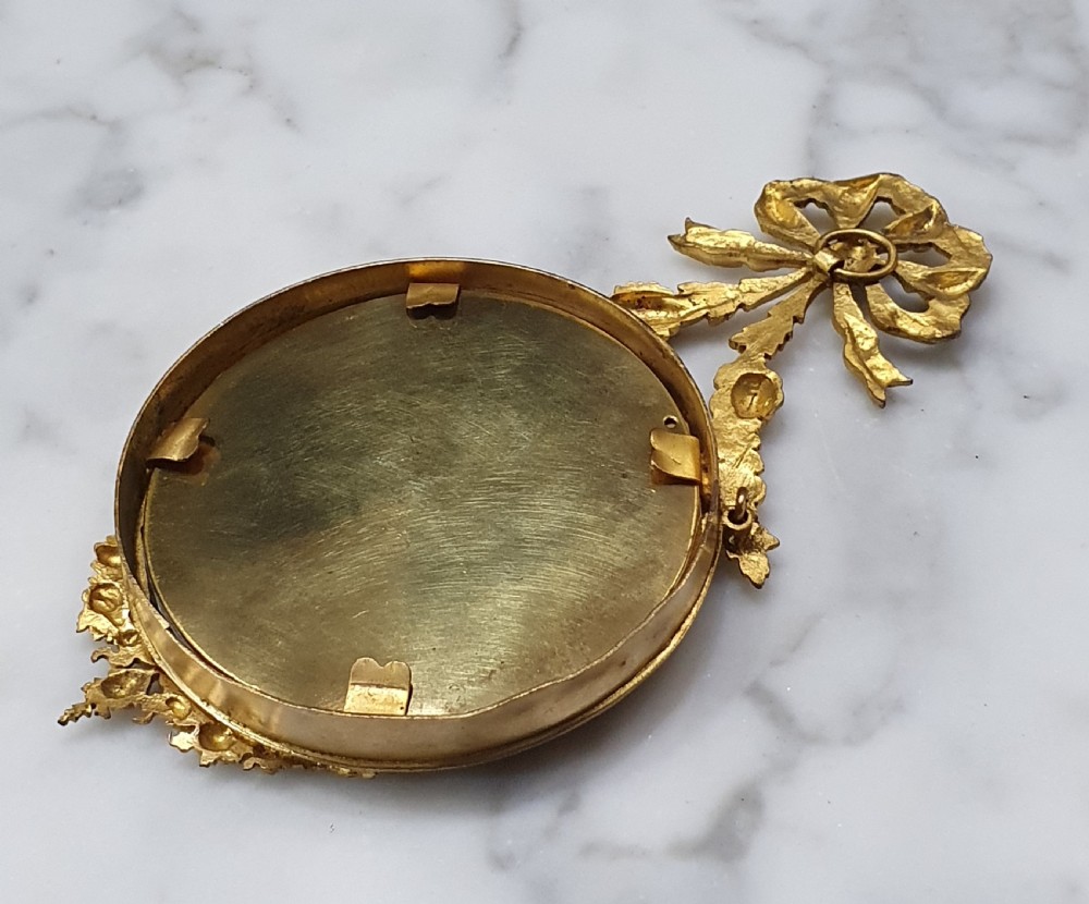 Ornate French Gilt Bronze Hanging Frame Late 19th Century View IV