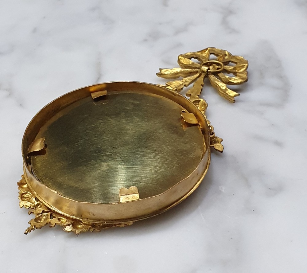 Ornate French Gilt Bronze Hanging Frame Late 19th Century View VI