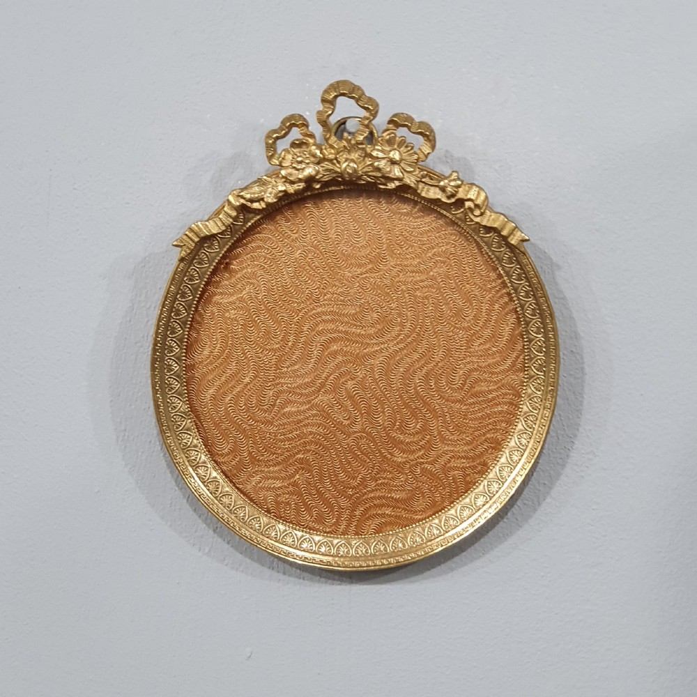 Gilt Bronze Standing or Hanging Frame French Late 19th Century  View III