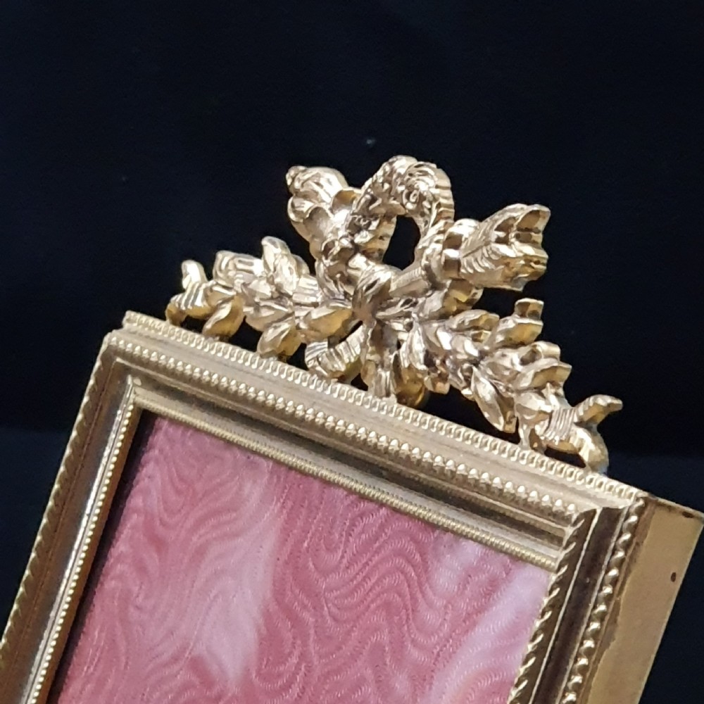 Gilt Bronze Rectangular Standing or Hanging Frame French c1880 View IV