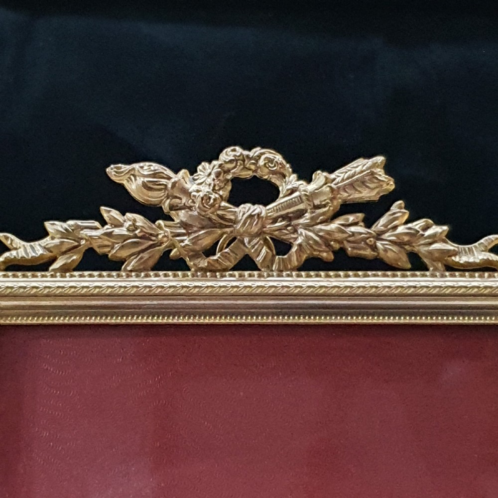 Gilt Bronze Rectangular Standing or Hanging Frame French c1880 View VI