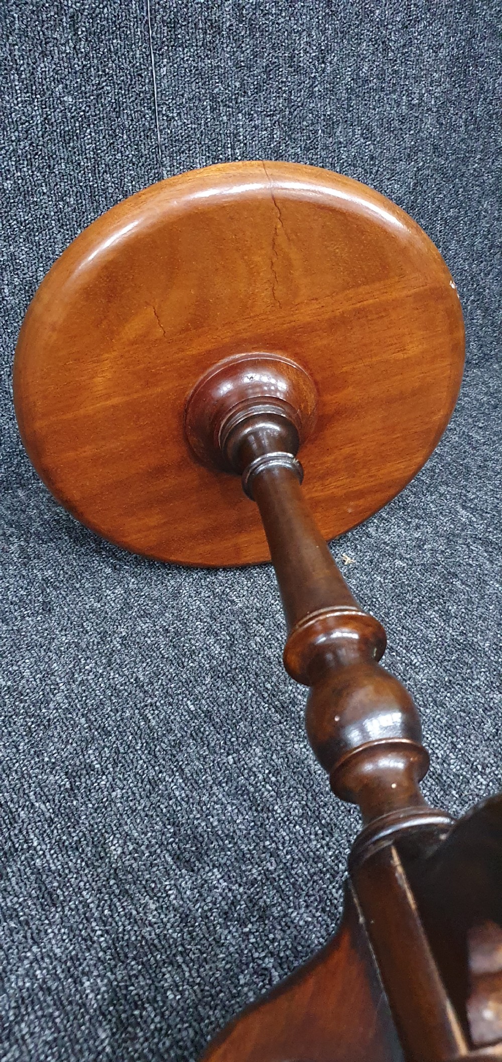 Tripod Mahogany Wine Table Early 20th Century  View VII