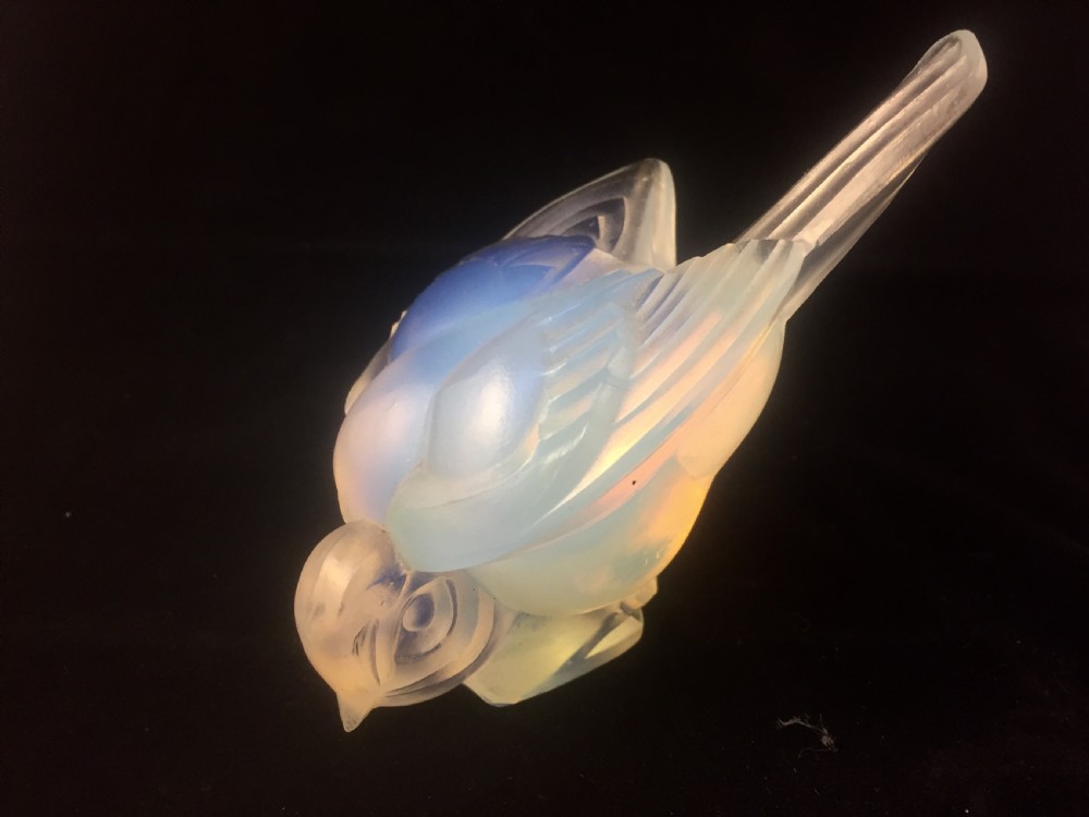 Sabino French Art Deco opalescent bird c1930