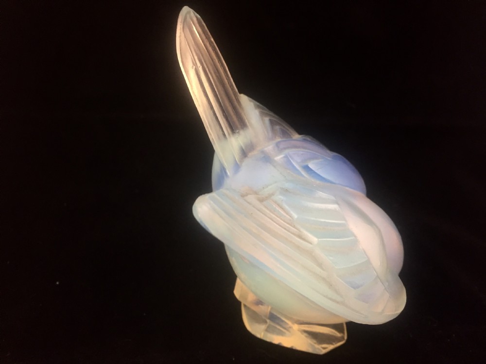 Sabino French Art Deco opalescent bird c1930 View III