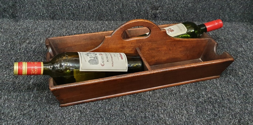 Georgian Wine Bottle Carrier c 1800 Mahogany View VIII