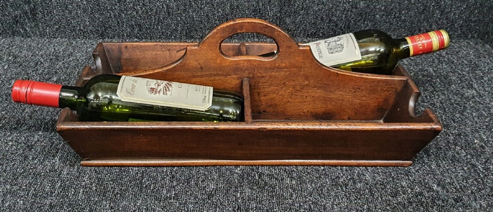 Georgian Wine Bottle Carrier c 1800 Mahogany View IX