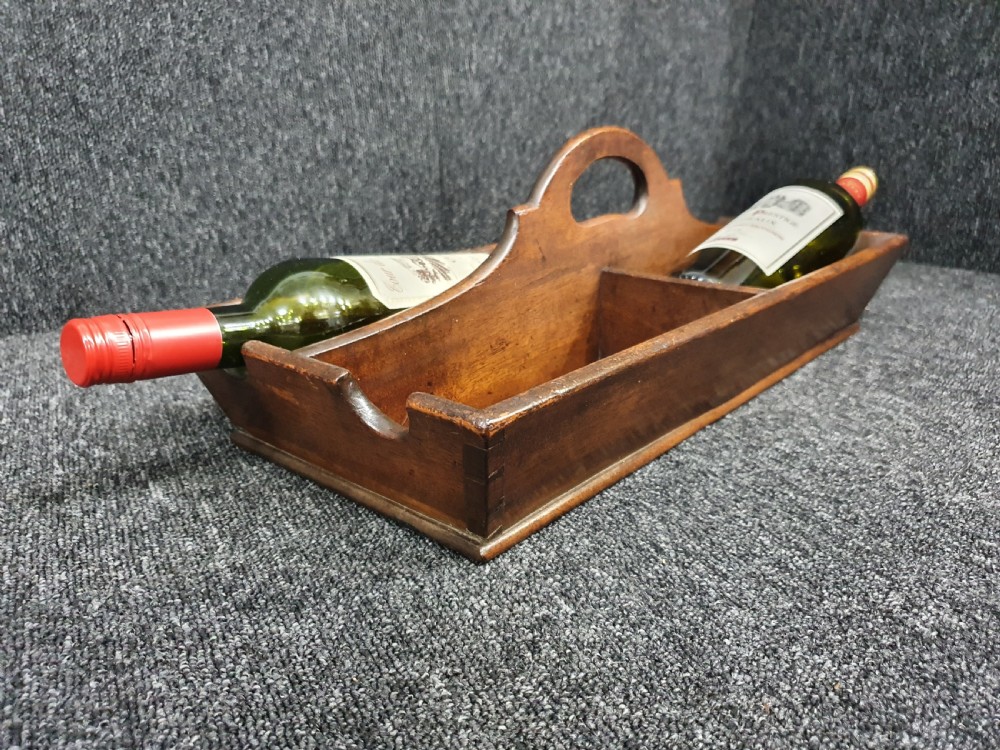 Georgian Wine Bottle Carrier c 1800 Mahogany View XVI