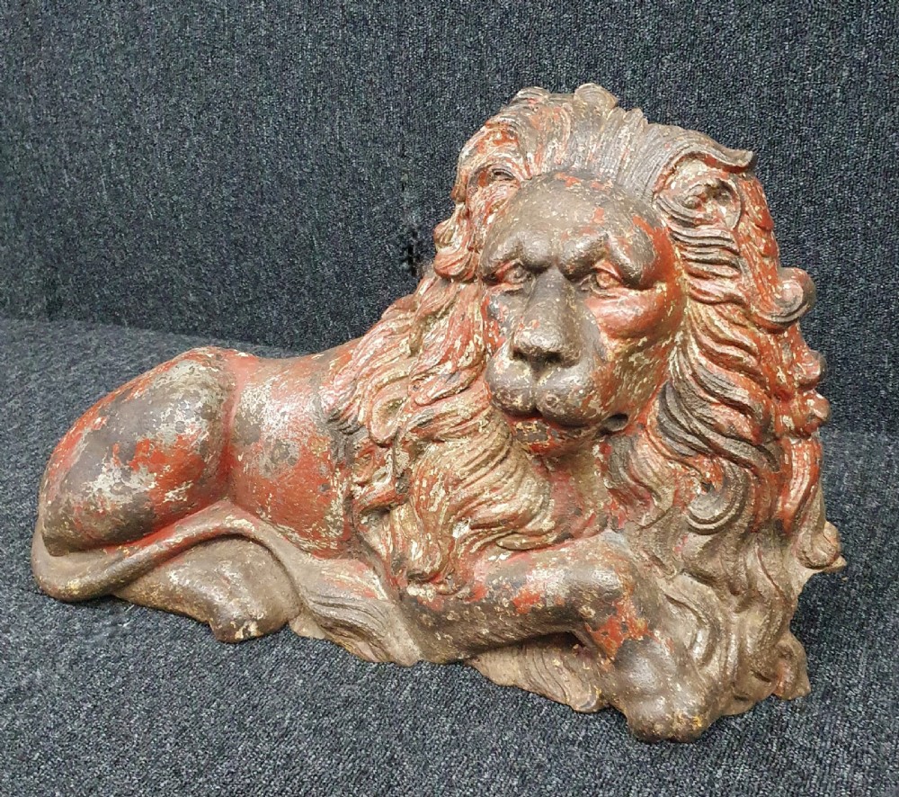 Victorian Cast Iron Lion View III