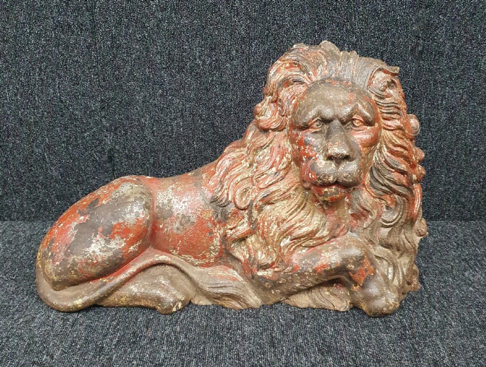Victorian Cast Iron Lion View IX