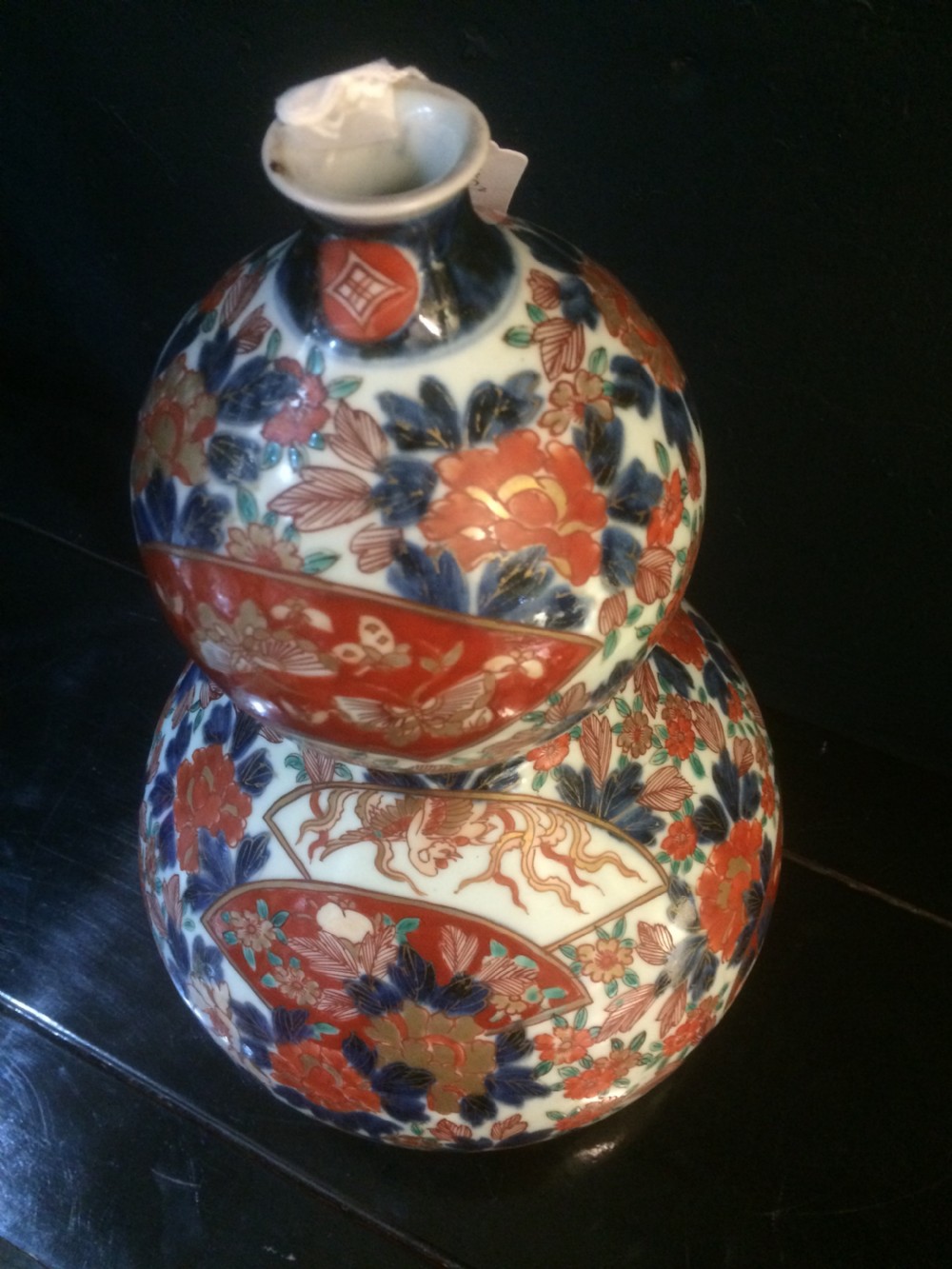 Large Vintage Imari Double Gourd Vase View IV