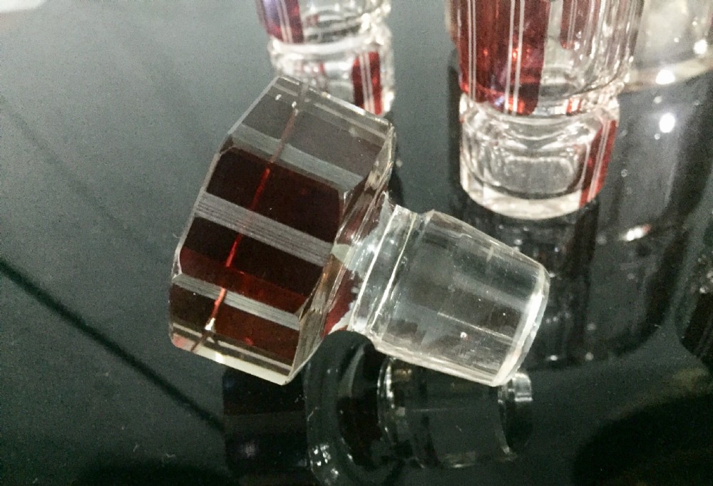 Karl Palda original Art Deco decanter set c1930 View V