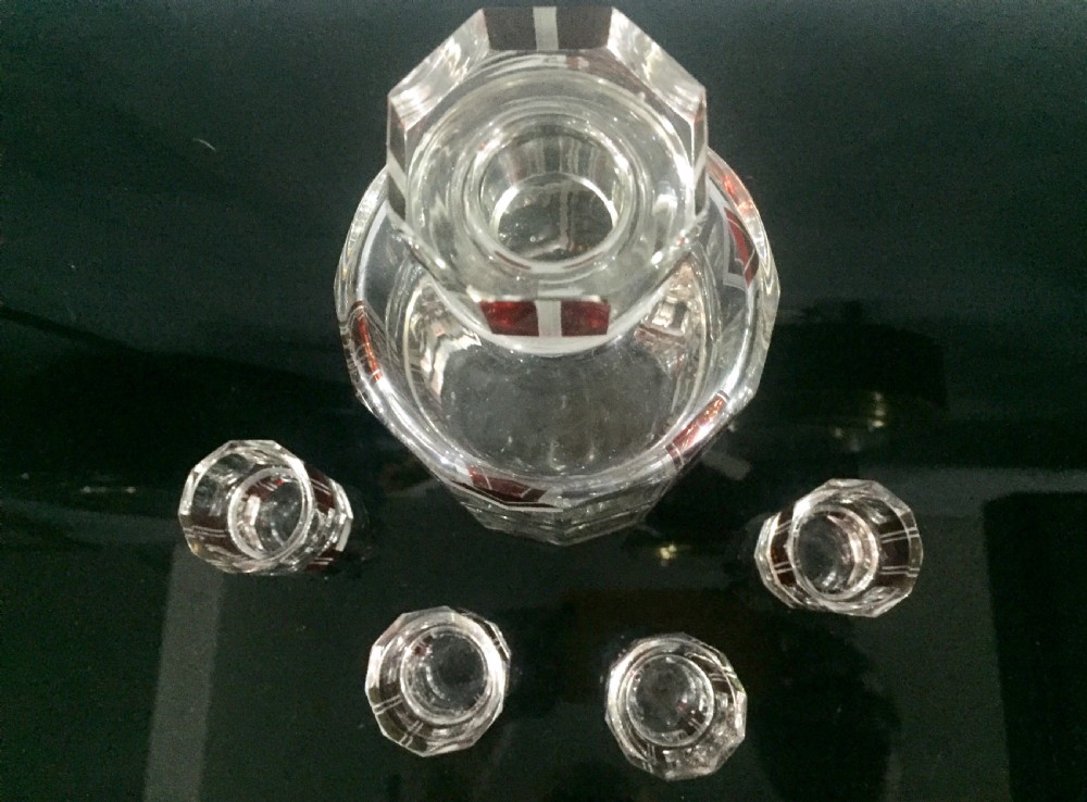 Karl Palda original Art Deco decanter set c1930 View VIII
