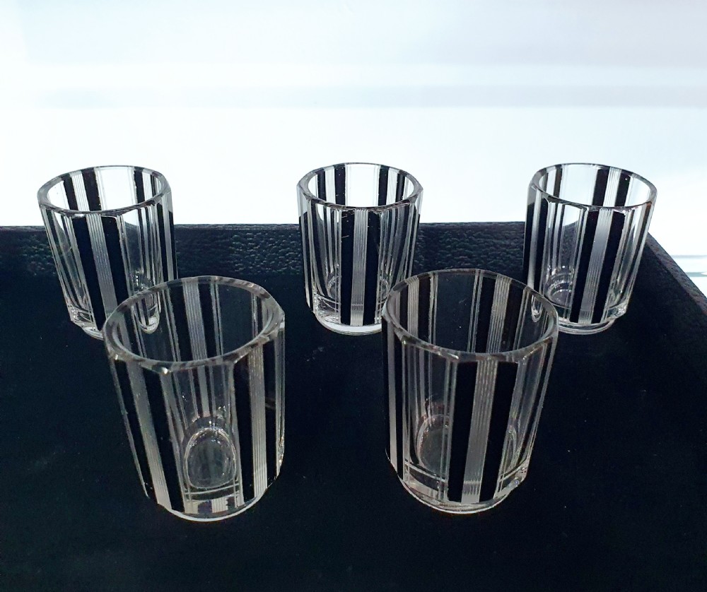 Original Karl Palda Art Deco Bohemian Decanter & Shot Glasses c.1930s View VII