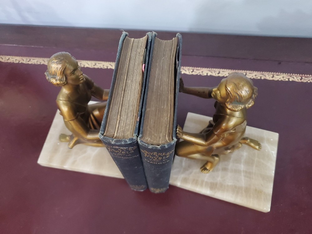 Pair of Art Deco Lorenzl Bookends c1930 View III